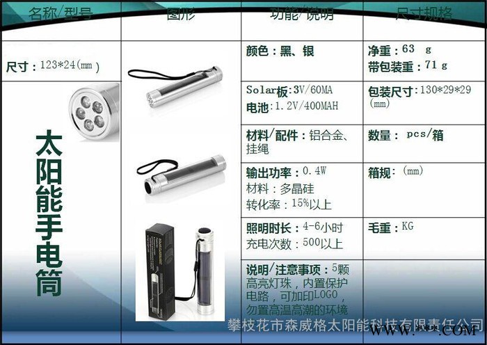 攀枝花、西昌太陽能路燈_太陽能殺蟲燈_太陽能手電筒-攀枝花市森威格太陽能科技有限責任公司