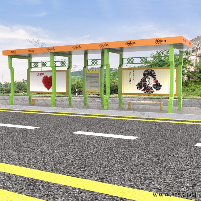 宿遷“鑫瑞德”廠家直售 公交候車亭 不銹鋼候車亭 智能候車亭 滾動燈箱太陽能候車亭 質量保證 可定制