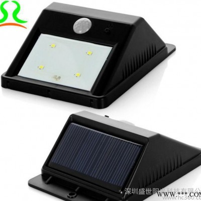 出售戶外防水太陽能LED人體感應壁燈 家用太陽能庭院路燈