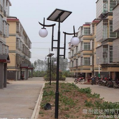 貴州遵義市新款太陽能庭院燈常州廠家供應上海亞明太陽能燈