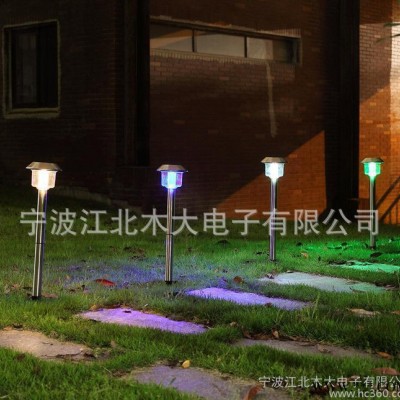 太陽能花園燈(4LED) 超高亮度太陽能草坪燈 led庭院燈
