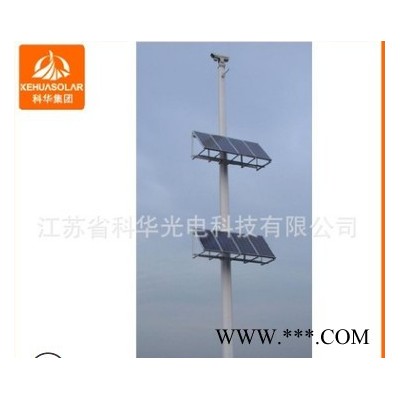 太陽能離網監控系統光伏板發電24小時監控桿 4米道路監控桿