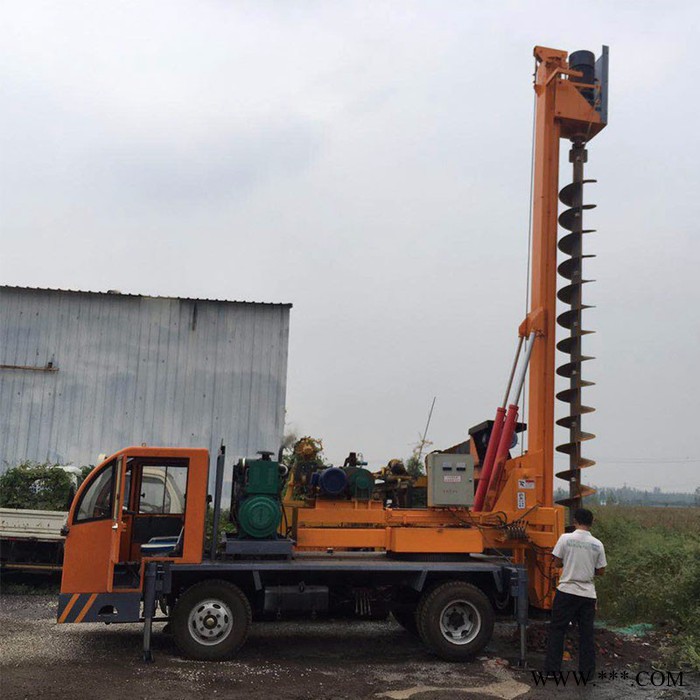 全液壓光伏打樁機(jī) 鏟車式地基打樁機(jī) 光伏螺旋打樁機(jī)