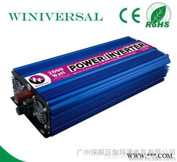 太陽能逆變器2000W 純正弦波輸出 家用大功率離網(wǎng)系統(tǒng) 廣州