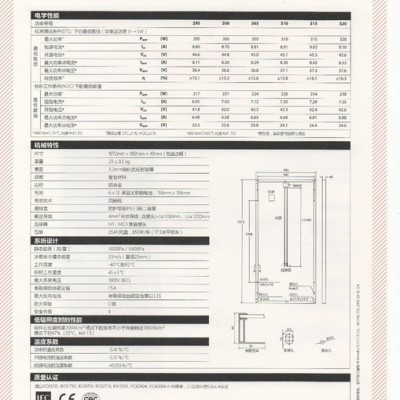 hsl 72 s 太陽能發電板** 韓華多晶300W 36V太陽能電池板 光伏電力板 發電系統板