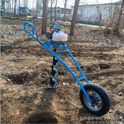 栽水泥柱子挖窩機光伏發(fā)電樁打坑機 雙人手提式挖窩機