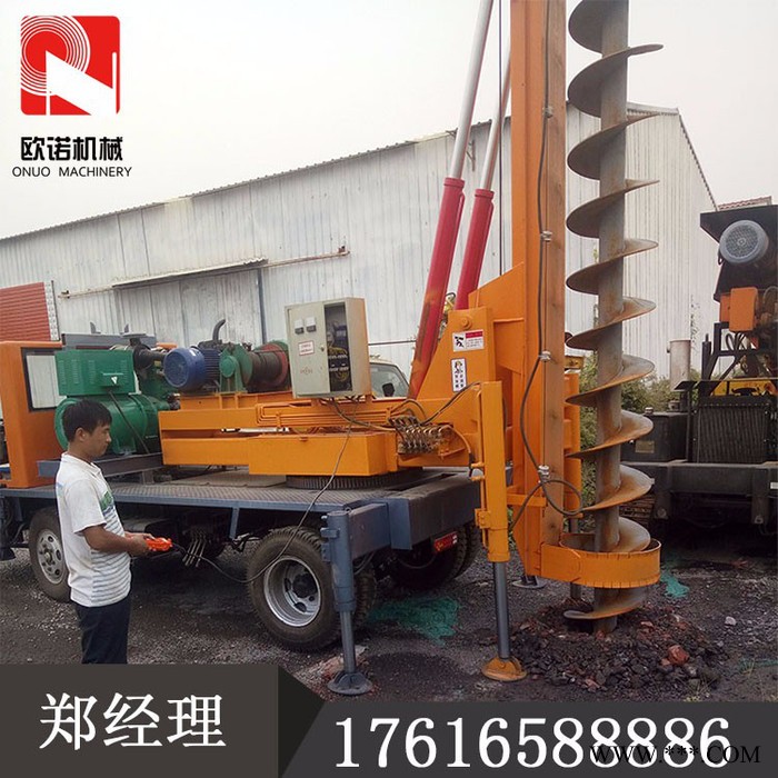 光伏打樁機(jī)源頭廠家 深孔地基打樁機(jī) 專業(yè)輪式地基打樁機(jī)