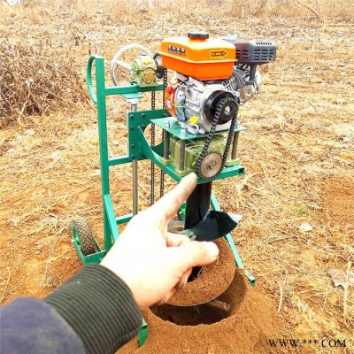 單人操作地鉆 汽油四沖程手推栽樹挖坑機 光伏發(fā)電打穴機廠家