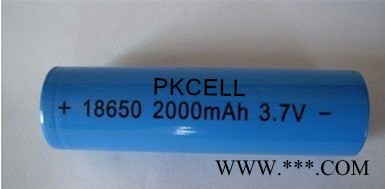 廠家供應鋰電池 18650電池2000mah 3.7V對講機專用充電電池