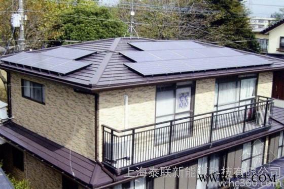 泰聯10KW上海別墅屋頂太陽能光伏發電站系統安裝