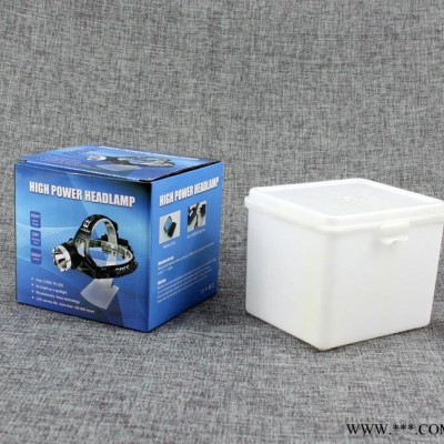 【羅門配件】LED塑料鋰電池收納盒  方形強(qiáng)光頭燈保護(hù)盒