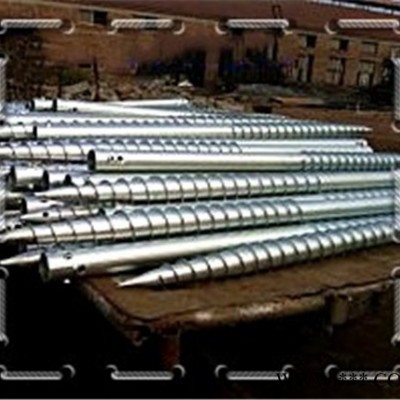 【波優帝】螺旋地樁 預埋地樁 熱鍍鋅法蘭葉片樁基 太陽能光伏支架 **訂做