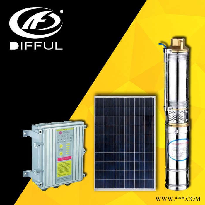 頂峰3SZW2-50-0.75太陽能水泵灌溉系統(tǒng) 農用噴灌水泵 光伏抽水泵 3英寸1KW高揚程