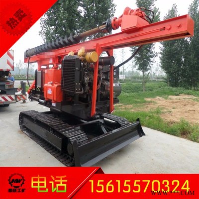 恒旺 太陽能光伏打樁機 旋轉式履帶打樁機 HZDX-300L電動旋轉履帶打樁機