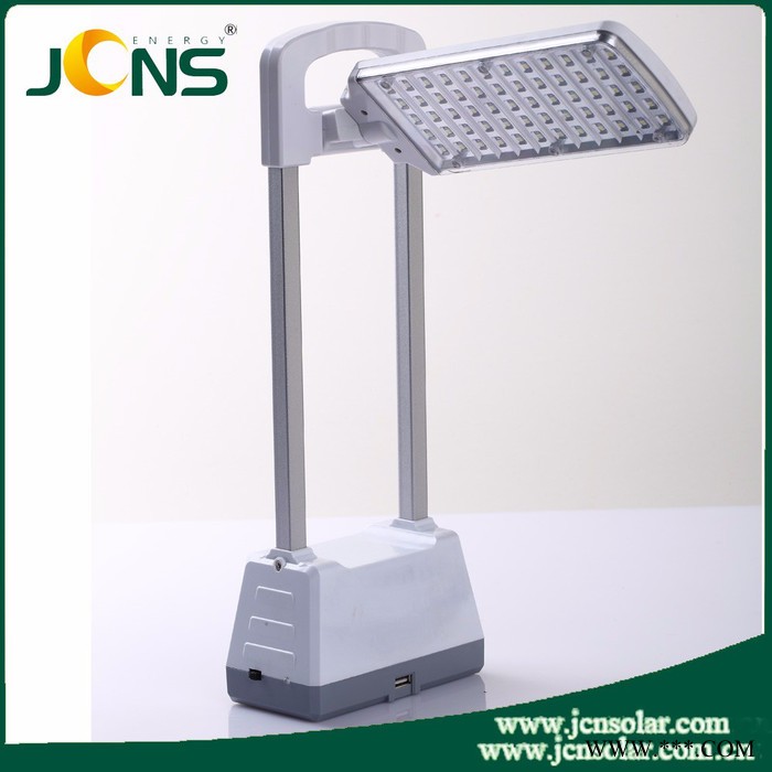 太陽能臺(tái)燈，野營燈JCN-D05B帶鋰電池 USB接口 觸摸調(diào)光 晶昶能廠家直供
