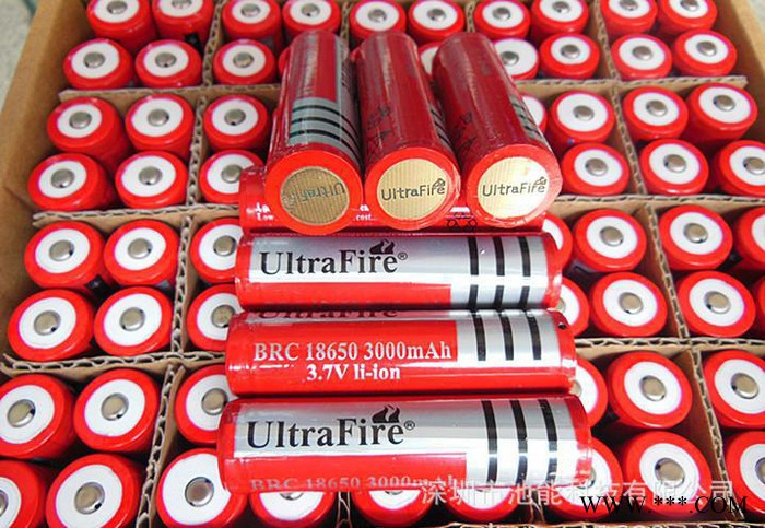 神火帶保護板加尖帽18650鋰電池，專用手電筒強光手電
