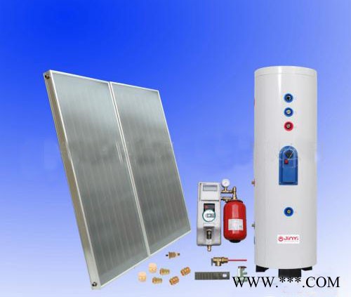 上海百業(yè)平板太陽能熱水器 承壓分體式別墅專用 水箱容量500L