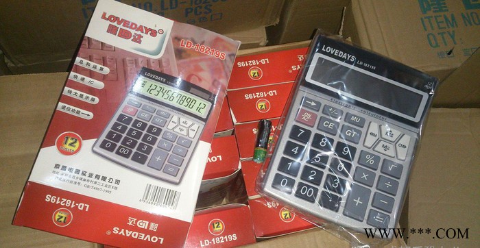 18219計算器 大屏幕大按鍵大辦公太陽能環保計算器荷花池廠