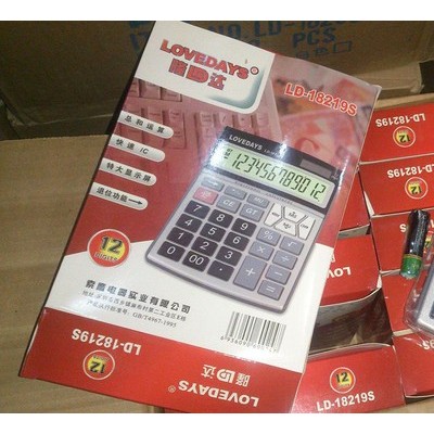 18219計算器 大屏幕大按鍵大辦公太陽能環保計算器荷花池廠