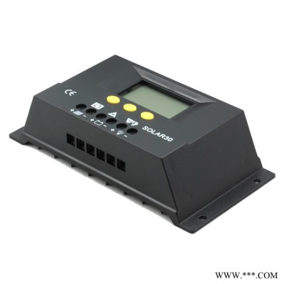 SUNYOBA PWM太陽(yáng)能控制器30A 12V/24V LCD顯示光時(shí)控 Solar30