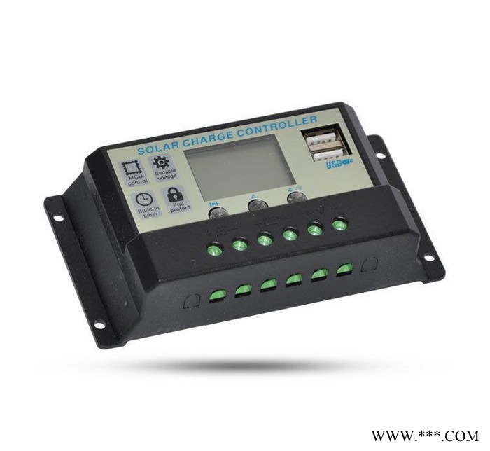 全新太陽能控制器12v/24V10A 帶USB 5V手機充電