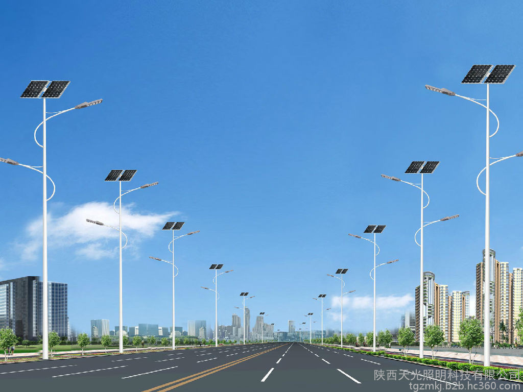 天光照明 戶外太陽能路燈 太陽能一體化路燈 太陽能路燈施工廠家