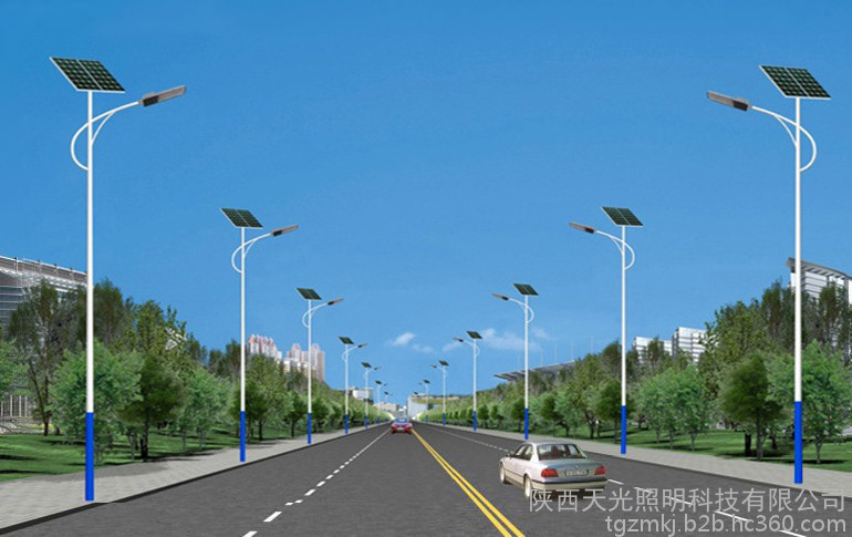天光照明 戶外太陽能路燈 太陽能一體化路燈 太陽能路燈施工廠家