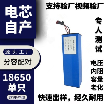 18650鋰電池組電動滑板車自行車電池48v電池滑板車電池組電摩電池