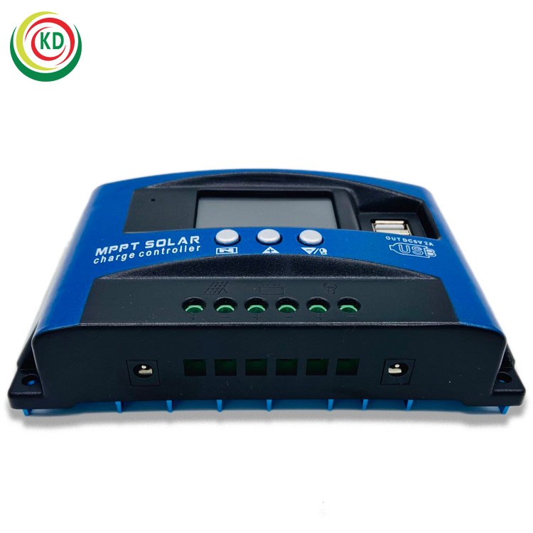 廠家現貨批發30a太陽能控制器12v24vMPPT光伏板充電器 USB雙輸出