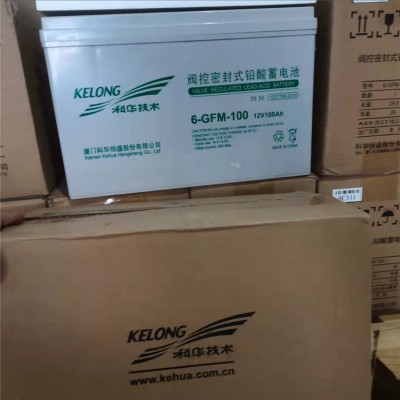 科華蓄電池12V100AH鉛酸免維護6-GFM-100AH直流屏UPS/EPS機房
