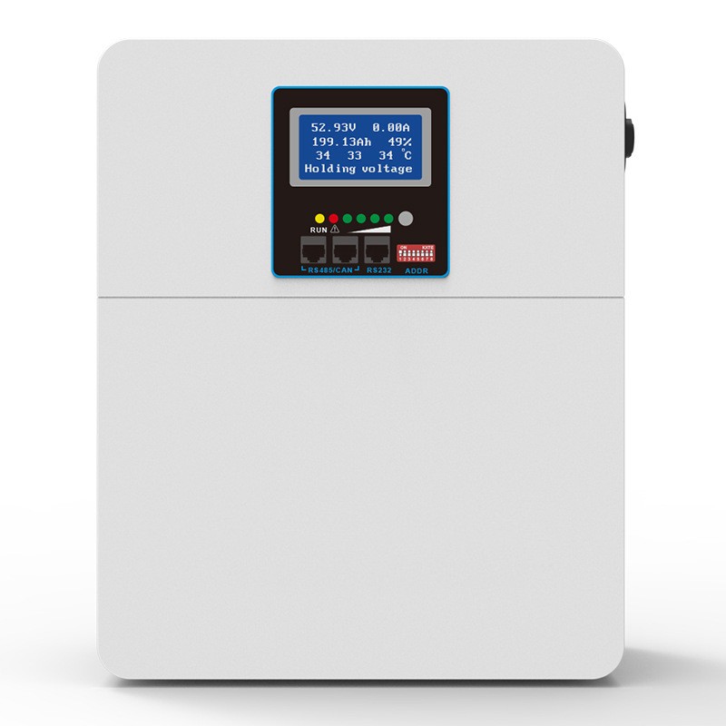 51.2V200Ah壁掛式家庭儲(chǔ)能電池支持光伏充電