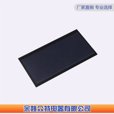 廠家批發光伏滴膠太陽能板80*45mm多晶硅PET磨砂太陽能電池板5V