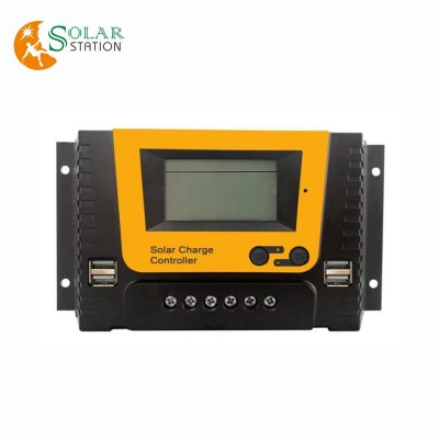 pwm太陽能控制器10a20a30a40a60a充放電光伏智能系統充電控制器