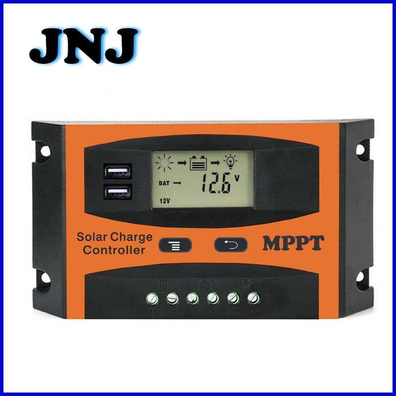 30A40A50A60A太陽能控制器12V/24V識別MPPT太陽能控制器ebay