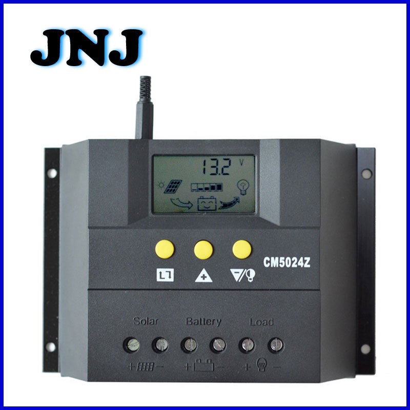 10-80A液晶顯示太陽能控制器12V24V太陽能系統(tǒng)充放電50A控制器