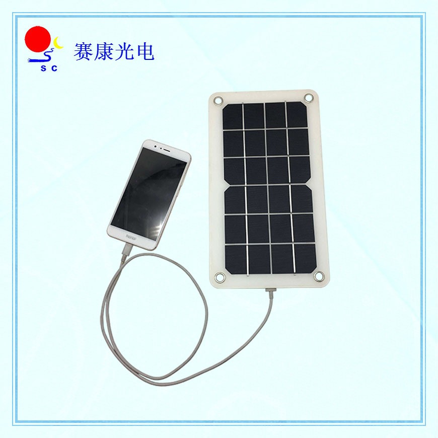 戶外手機充電板穩壓5V太陽能手機充電板迷你便攜發電板