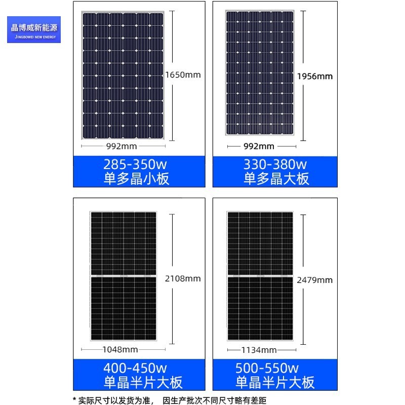晶科A級465瓦雙面組件  太陽能發電板 電站優選