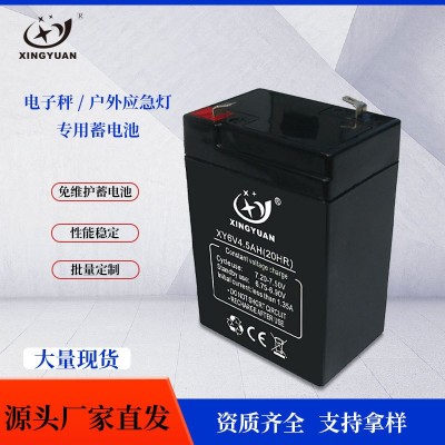6V4.5ah電風扇免維護鉛酸蓄電池 6伏電子秤童車照明燈應急燈電瓶