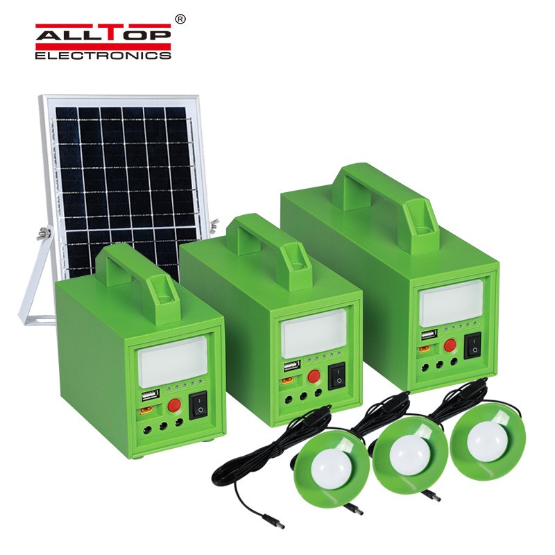 太陽能燈家用磷酸鋰光源款小系統12V60W發電儲電發電機組移動電源
