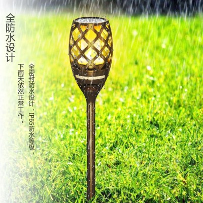 智能燈---太陽能火把音樂燈 戶外防水 庭院燈 歐美 亞馬遜爆款
