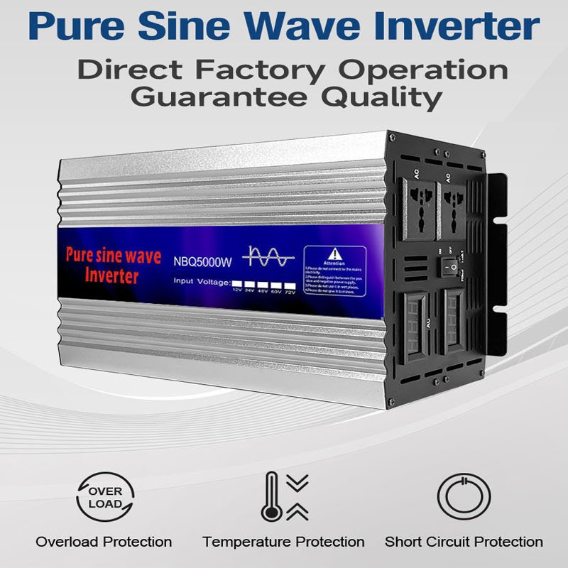 車載家用純正弦波逆變器12v24v48v60v轉(zhuǎn)220v1000w2000w3000w40 00w