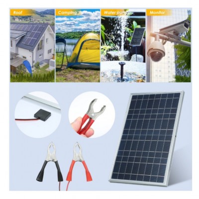 30W 單晶太陽能充電器 12V&18V 便攜式太陽能戶外發電板/ IP65防