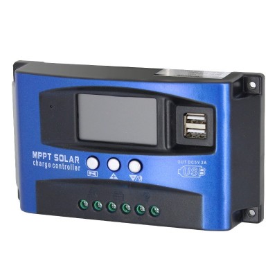 跨境專供 MPPT 太陽能充電控制器 30A-100A12V/24V雙USB LCD顯示