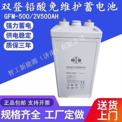 雙登蓄電池GFM-500通訊機(jī)房2v500ah直流屏2v1000ah電廠后備電源