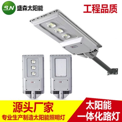 新款一體化路燈 外貿室外庭院燈 戶外道路市政工程led感應路燈