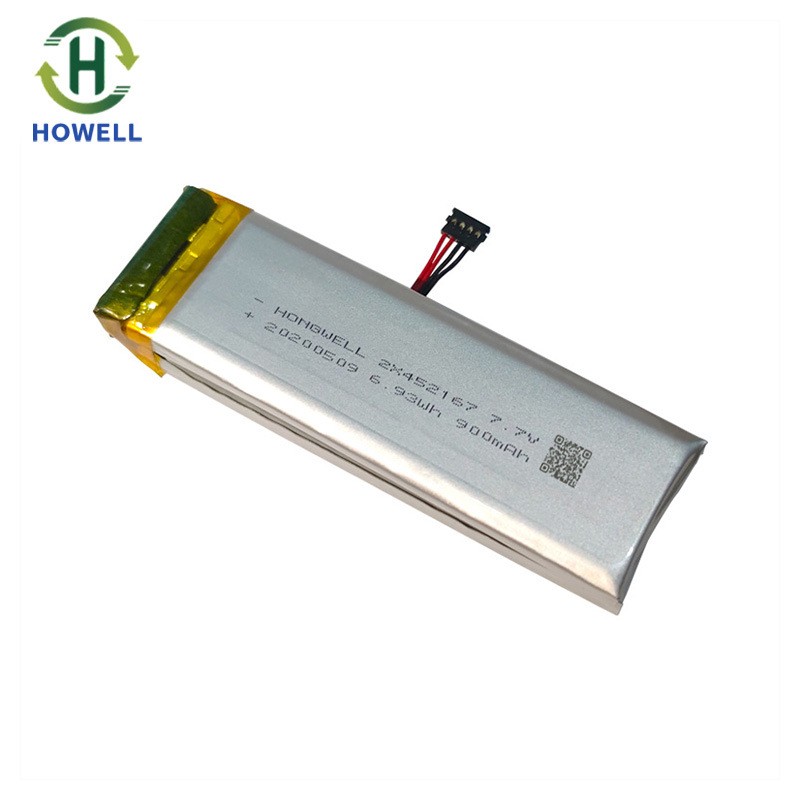 7.4V聚合物鋰電池組2*452167-900mAh醫療器械 測量儀器 GPS 鋰電池