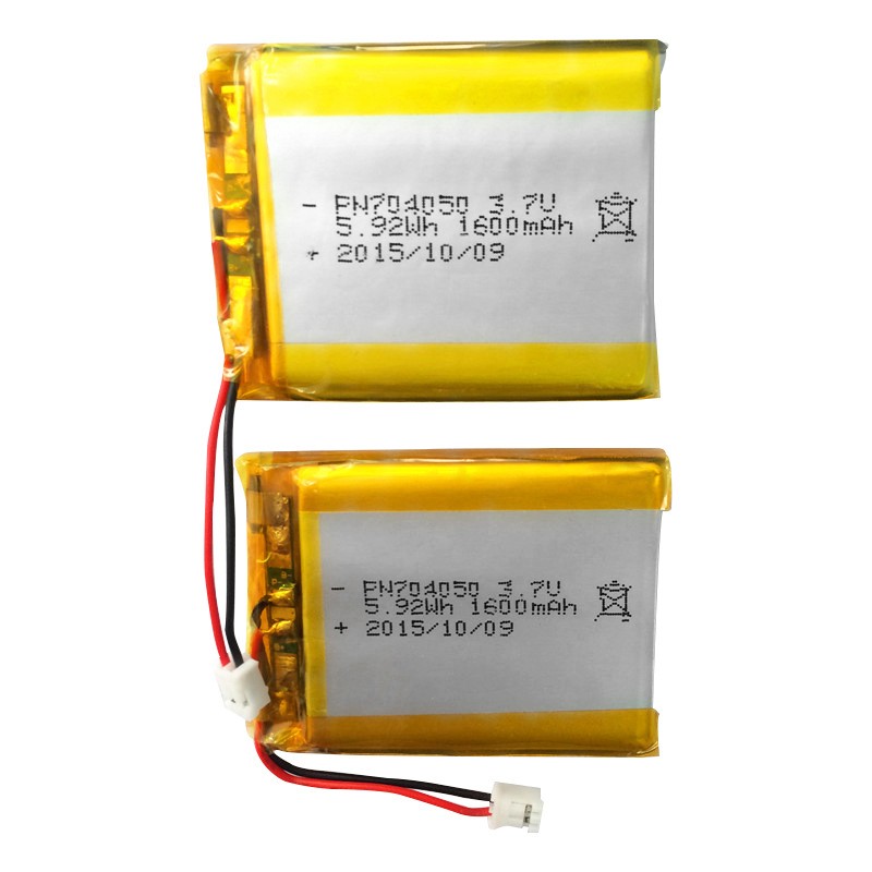 廠家直銷聚合物鋰電池PN704050-1600mAh 球泡燈 智 能保溫杯鋰電池