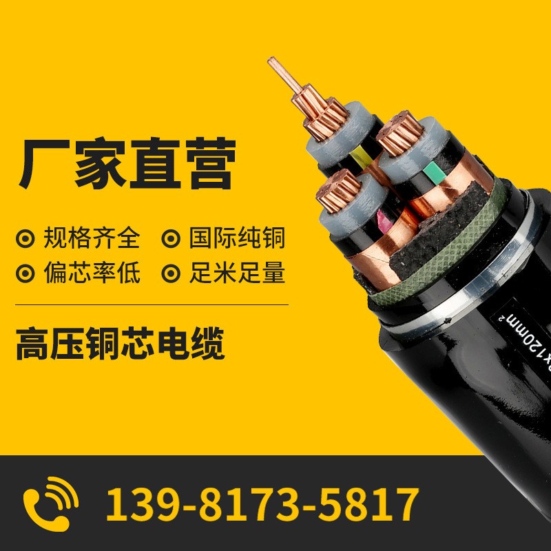四川源頭工廠YJV22 8.7-15kv 3*185熱銷直供銅芯高壓電力電纜國(guó)標(biāo)