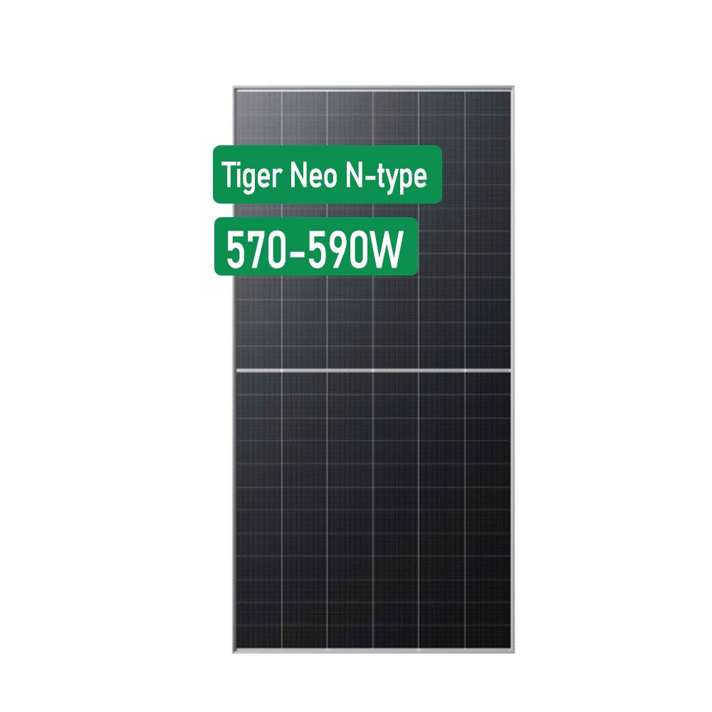 現貨直發Jinko晶科N型太陽能電池板雙玻光伏組件575W 580W 585W