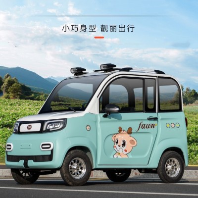 新能源電動(dòng)電瓶四輪雙排載人拉貨越野油電兩用成人低速代步車(chē)